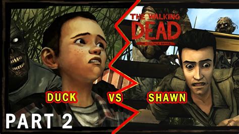 save shawn or duck|walking dead telltale choices.